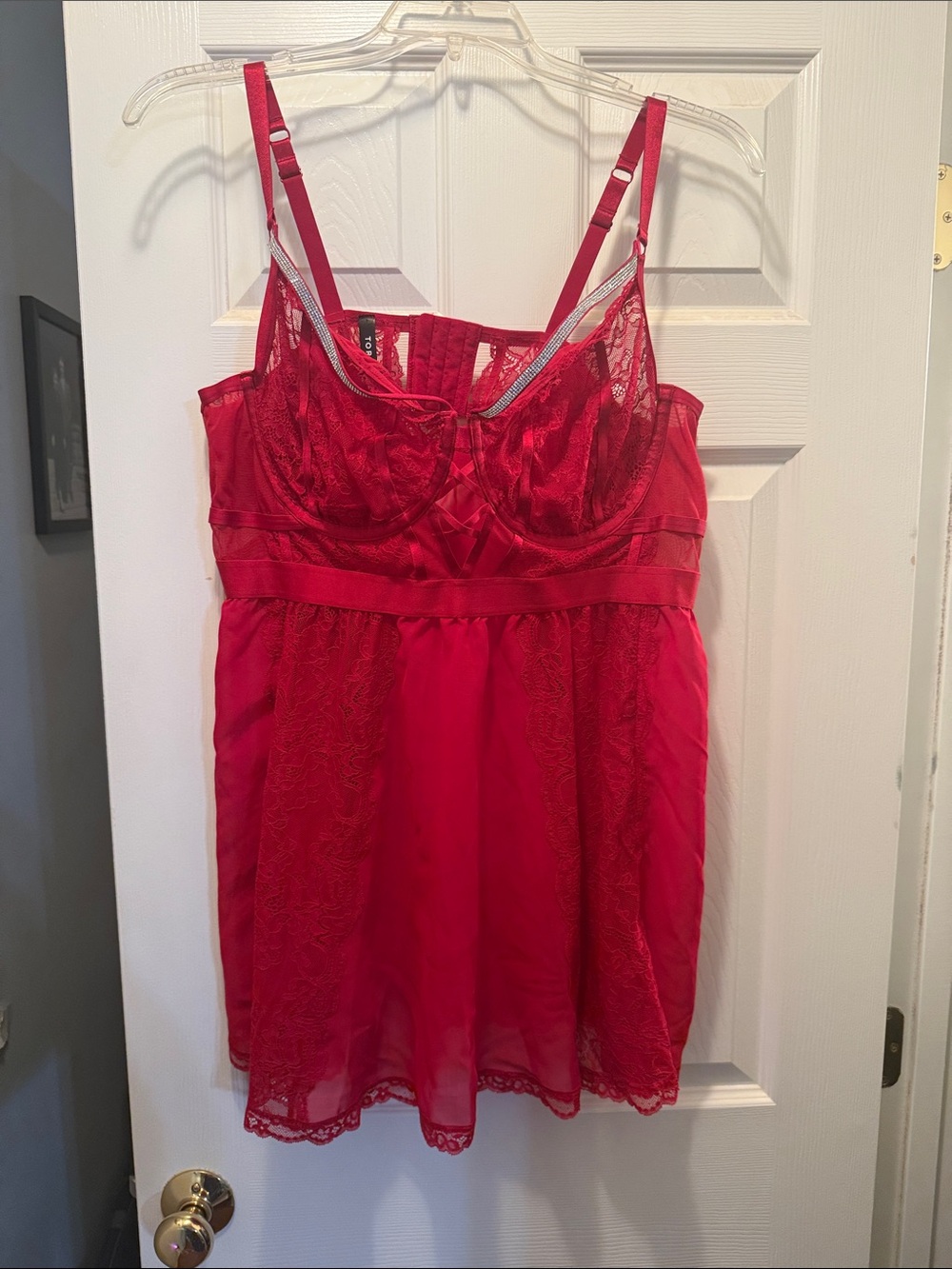 torrid Red Lace & Satin Babydoll Chemise